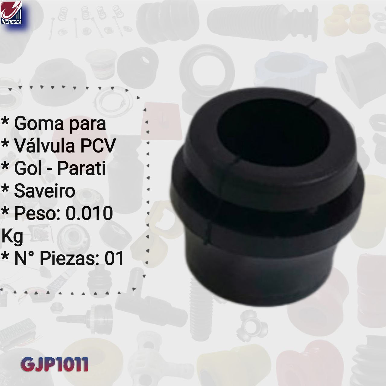 GOMA VALVULA PCV GJP1011 Volkswagen Gol Parati Saveiro 1.8