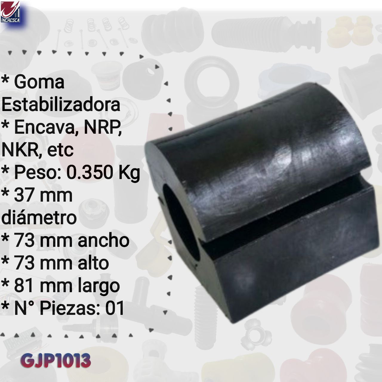 GOMA BARRA ESTABILIZADORA DELANTERA GJP1064 Encava 610 NPR NHR FVR C405