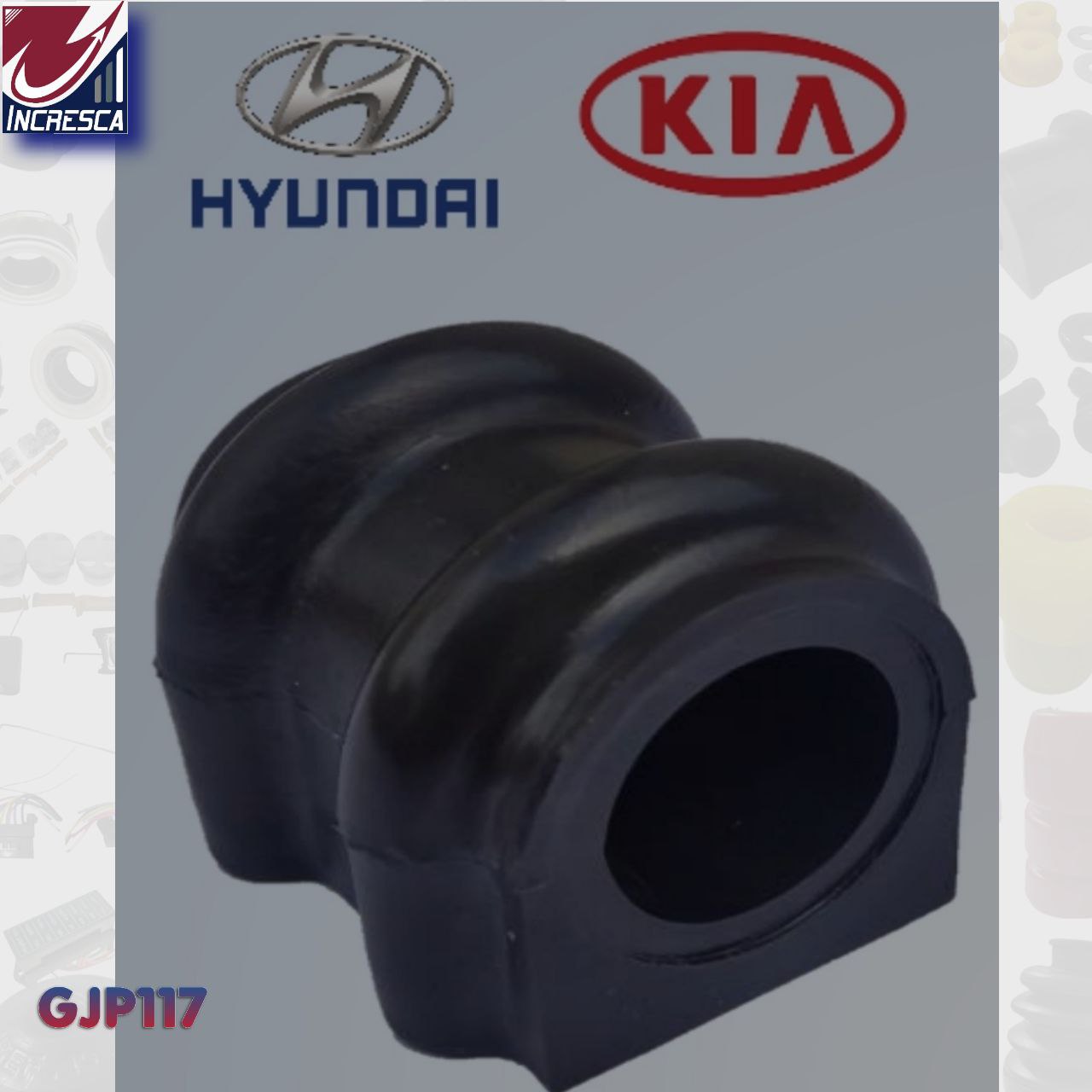 GOMA ESTABILIZADORA GJP117 Kía Rio HG y HP (delantero y trasero)