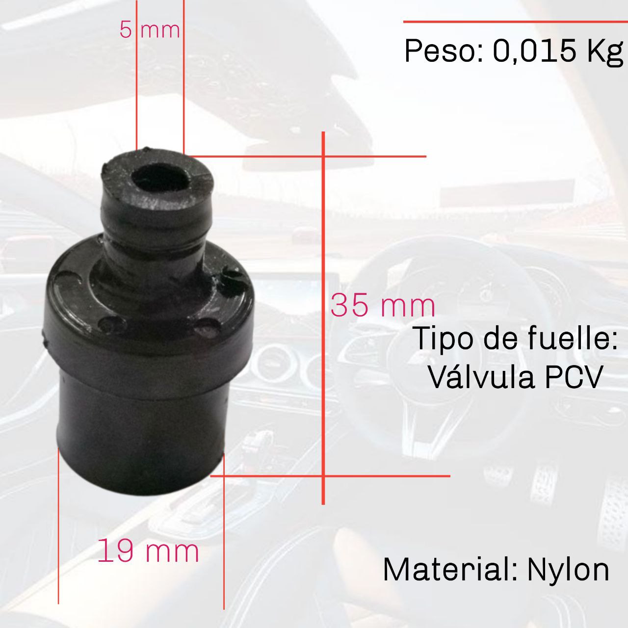 VALVULA PCV GJP212 Ford Ka Explorer 4.0 Fiesta Power Max Balita Move Ecosport 2.0 Ranger