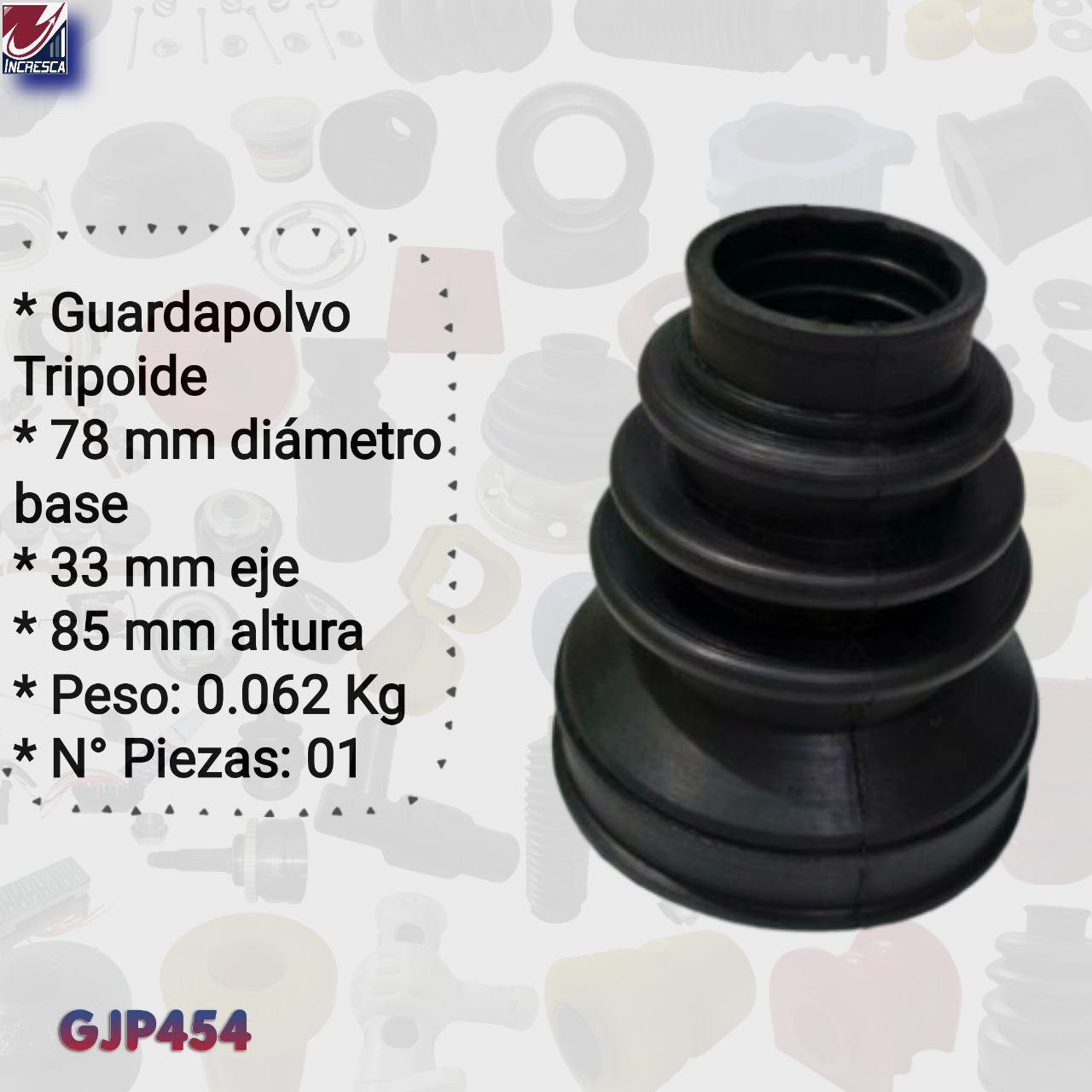 GUARDAPOLVO TRIPOIDE GJP454 Peugeot 206