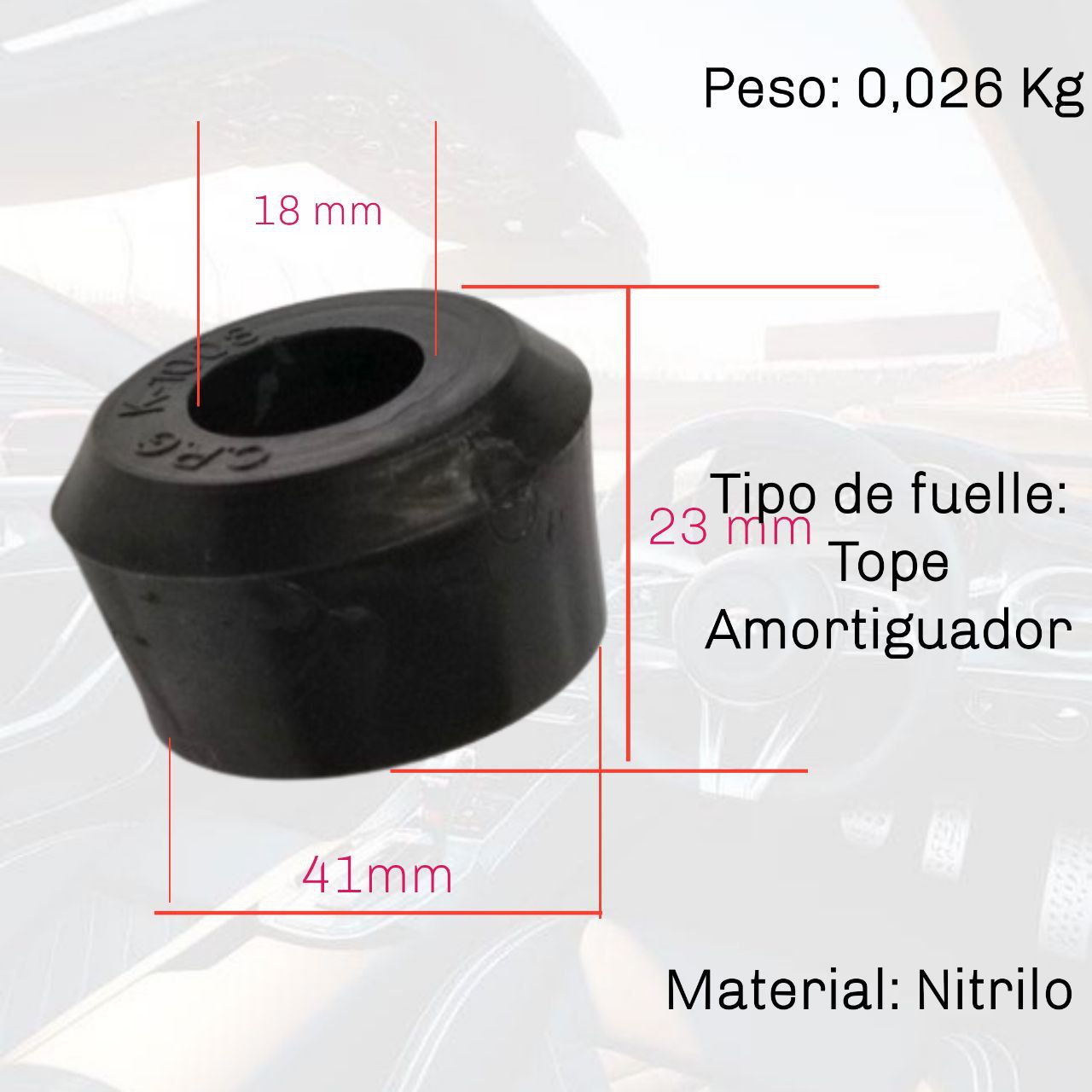 TOPE AMORTIGUADOR GJP809 NPR