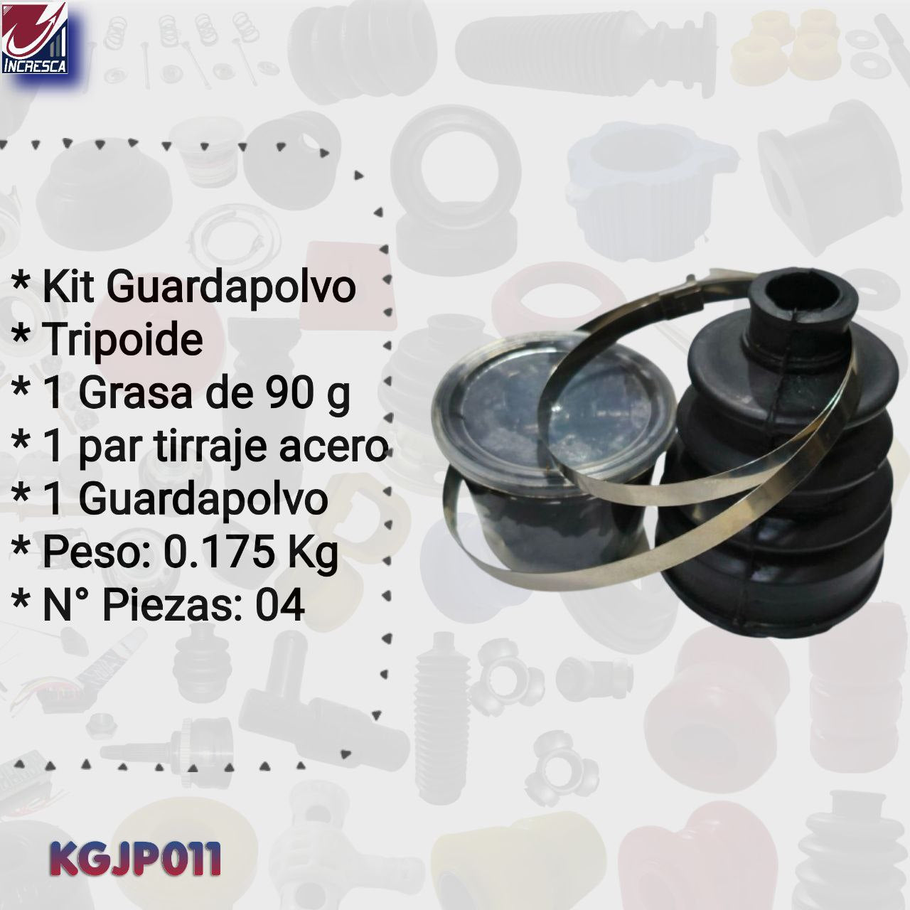 KIT GUARDAPOLVO TRIPOIDE TIRRAJE GRASA KGJP011 Matiz Spark Tico Fiat Arauca