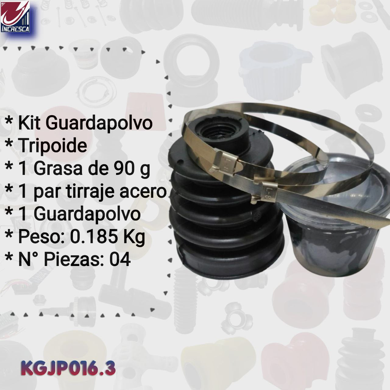 KIT GUARDAPOLVO TRIPOIDE KGJP016.3 Chery QQ Chevrolet Spark Kía Picanto