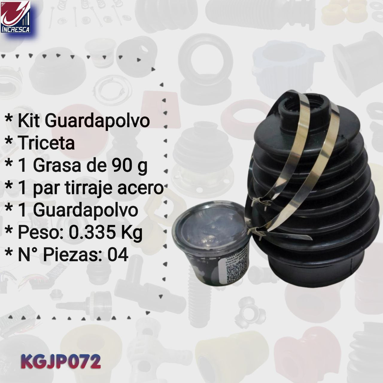 KIT GUARDAPOLVO TRICETA KGJP072 Jeep Cherokee Limited Liberty Mitsubishi Montero