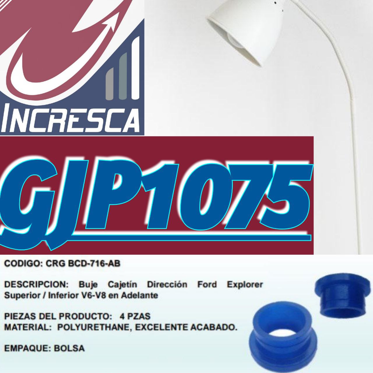 BUJE CAJETÍN DIRECCIÓN FORD. GJP1075