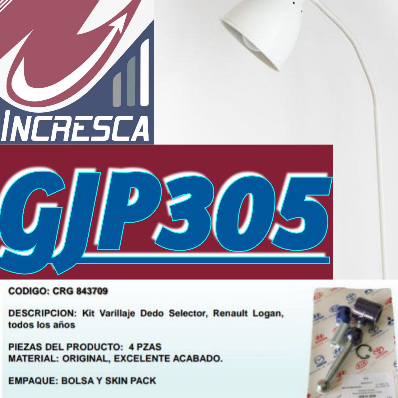 KIT VARILLAJE GJP305 / CRG-843709. RENAULT LOGAN.