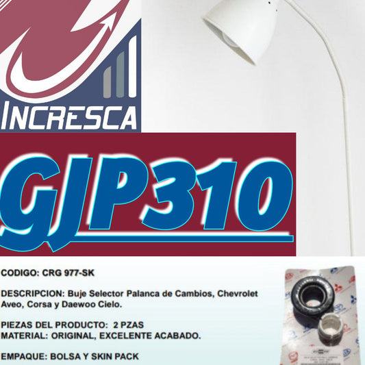VARILLAJE BUJE SELECTOR PALANCA DE CAMBIO GJP310 / CRG-977. CHEVROLET CORSA.