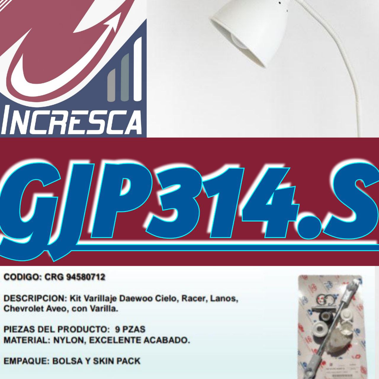 VARILLAJE Y PALANCA DE CAMBIO GJP314.S Daewoo Chevrolet Aveo