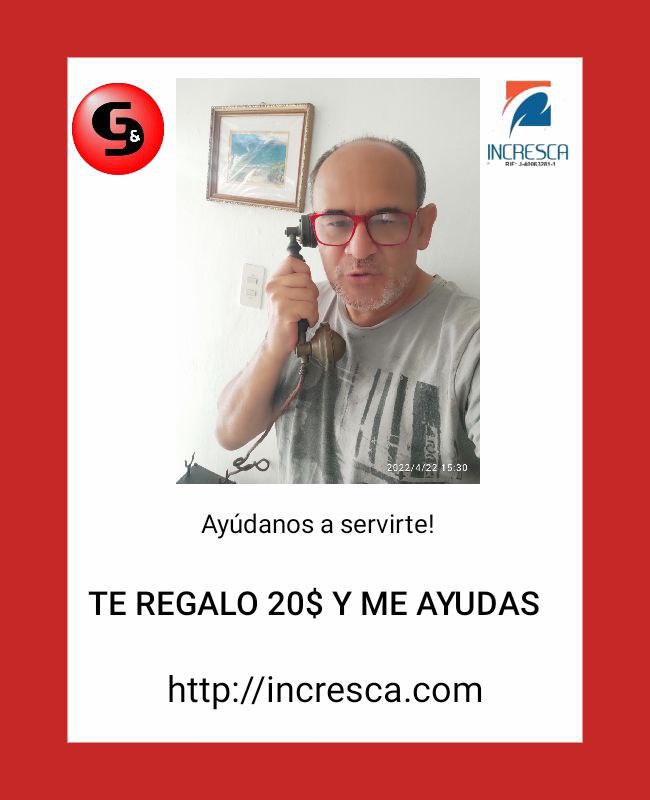 TE REGALO 20 DÓLARES EN PRODUCTOS Y ME AYUDAS A SERVIRTE MEJOR