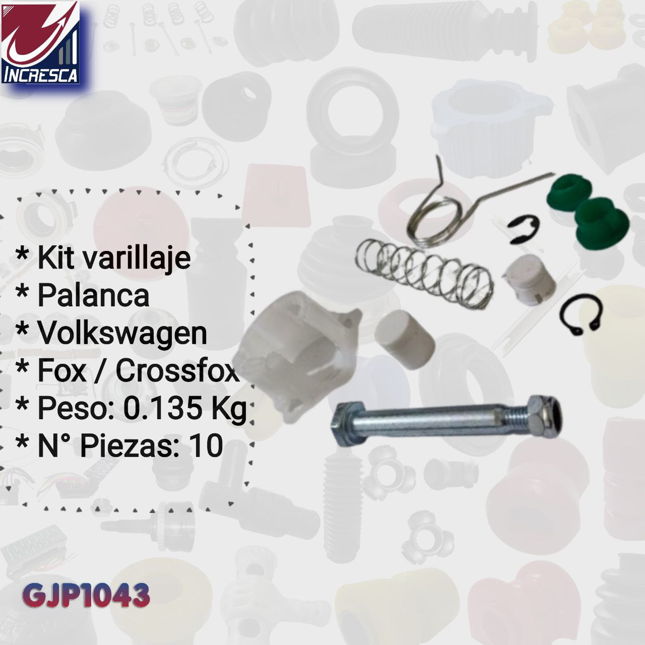 KIT VARILLAJE PALANCA GJP1043 Volkswagen Fox Crossfox