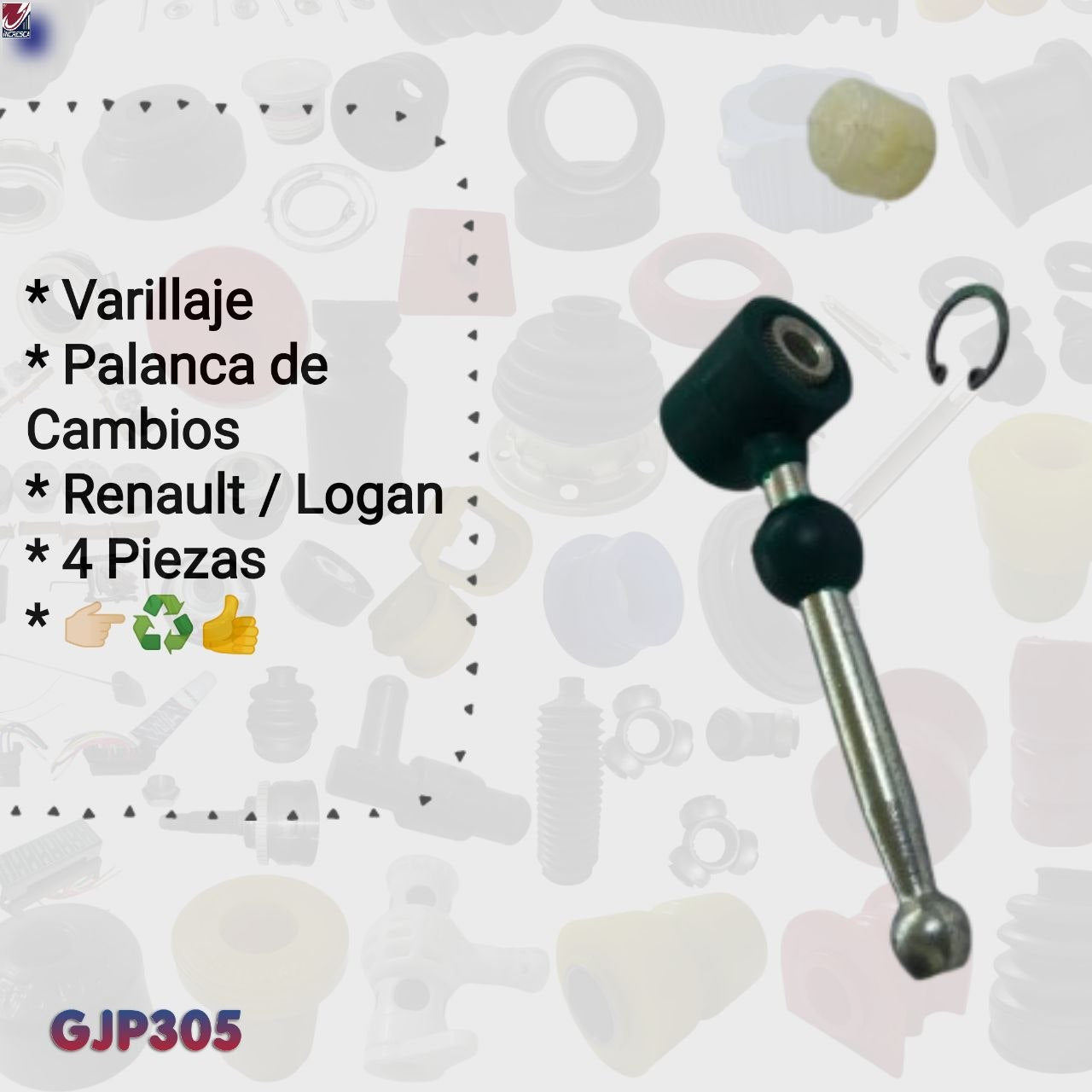 KIT VARILLAJE PALANCA DE CAMBIO GJP305 Renault Logan