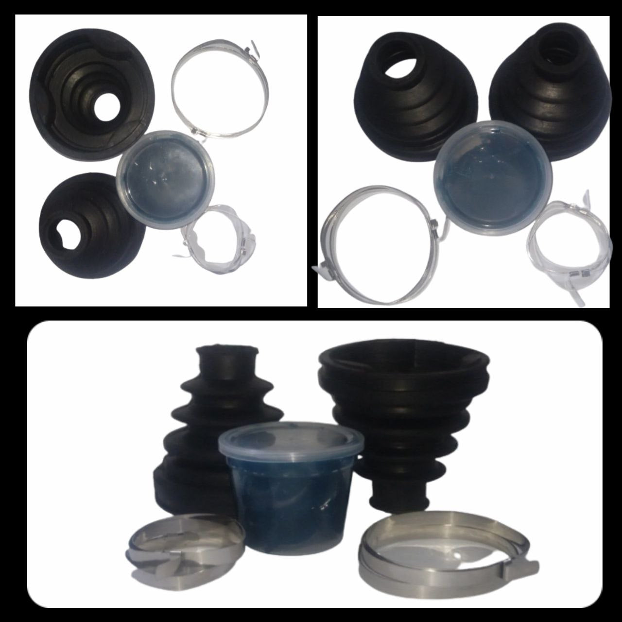 KIT: GUARDAPOLVO TRICETA + TIRRAJE + GRASA  KGJ005. TOYOTA: Corolla, Tucson, Baby Camry; CHEVROLET: Optra; CHERY: Orinoco.