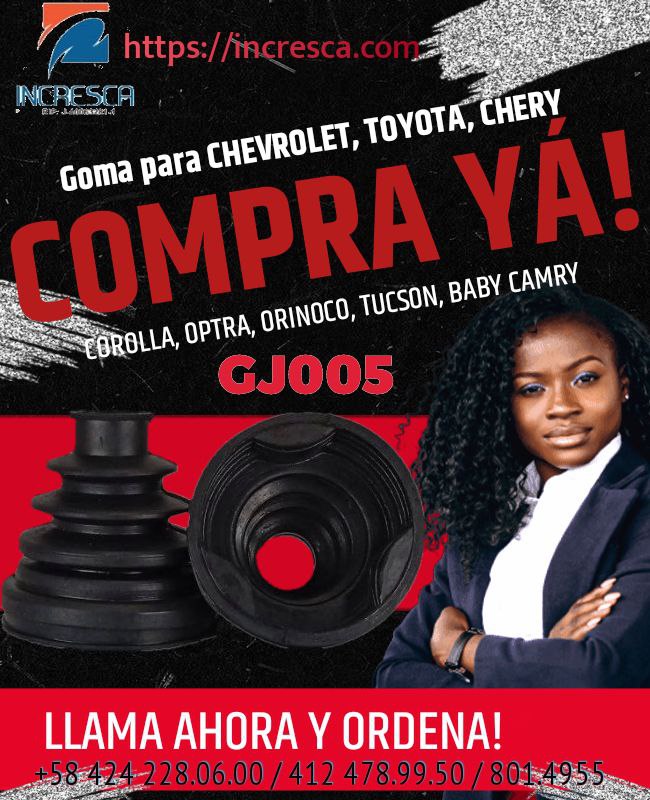 GUARDAPOLVO TRICETA GJ005. TOYOTA: Corolla, Tucson, Baby Camry; Optra; Orinoco, Neón, Focus 2009 MK2