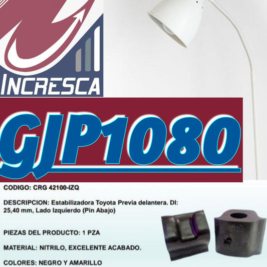 KIT GOMA ESTABILIZADORA GJP1036.I Toyota Previa (delantera y trasera)