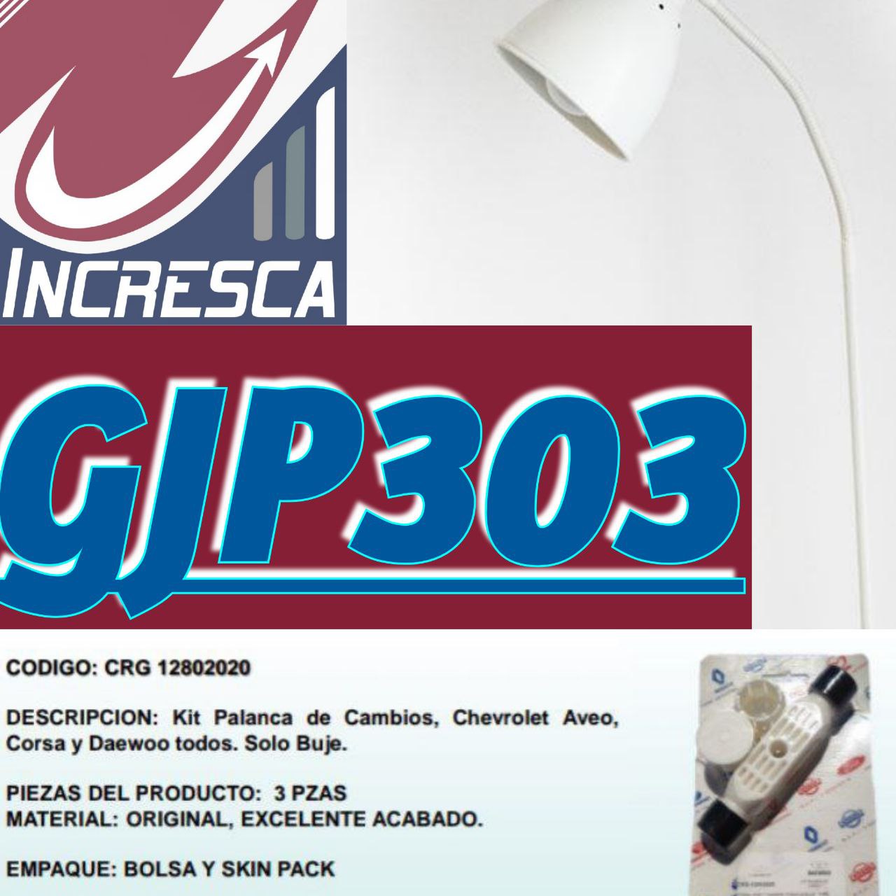 KIT VARILLAJE GJP303 / CRG-12802020. CHEVROLET CORSA.